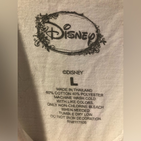 RARE Disney Beauty and the Beast T-Shirt with upside down pocket women’s large - Picture 5 of 8